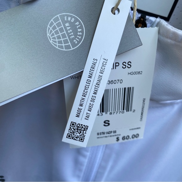 Adidas Mens Golf Windbreaker Short Sleeve Pullover Jacket Stadium Quarter Zip - Picture 6 of 16